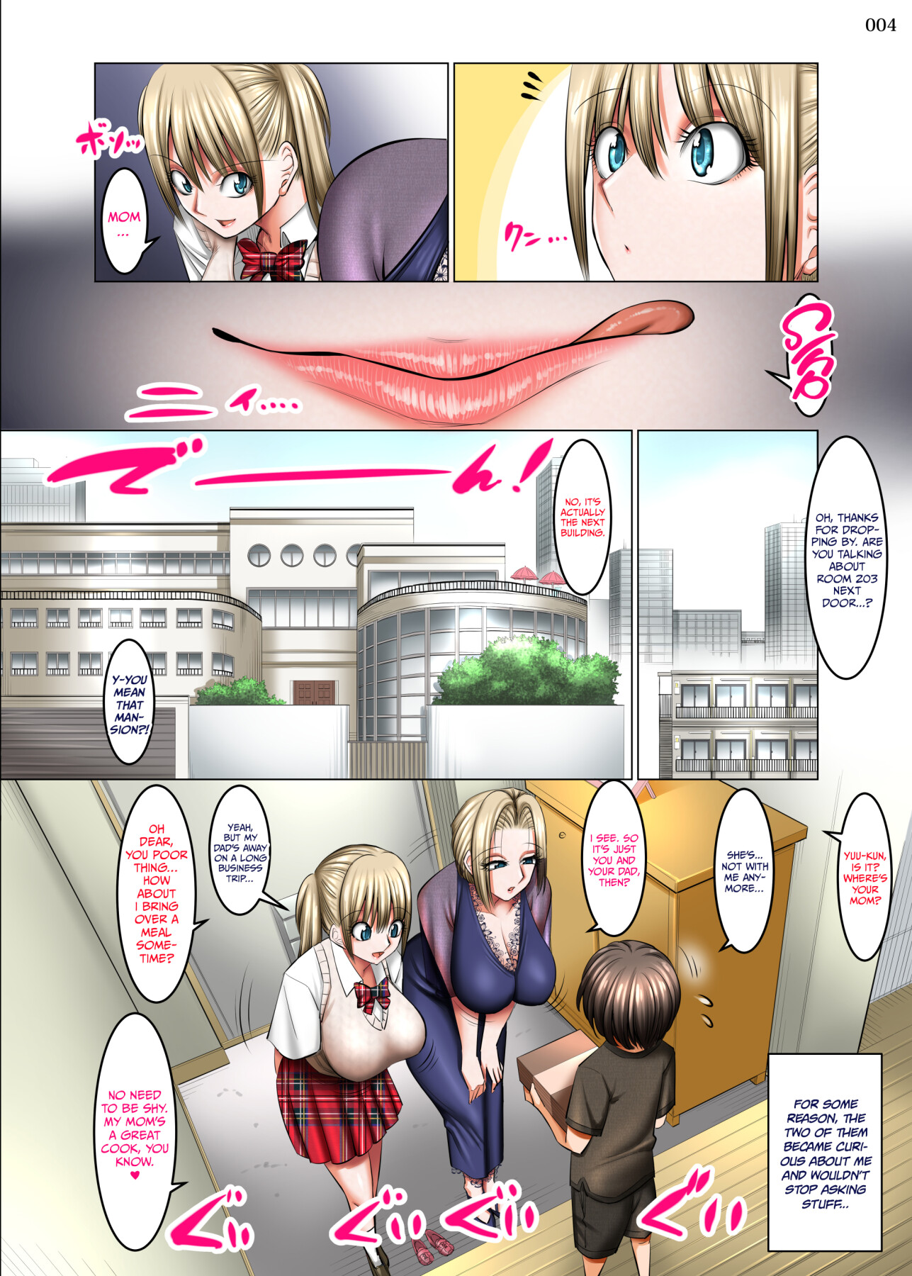Hentai Manga Comic-My neighbors are horny blonde succubus mother and daughter-Read-3